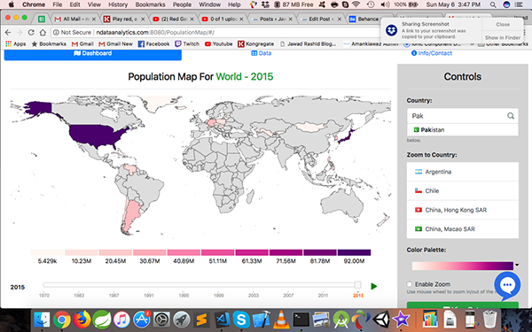 3 - World & Population Map Searching